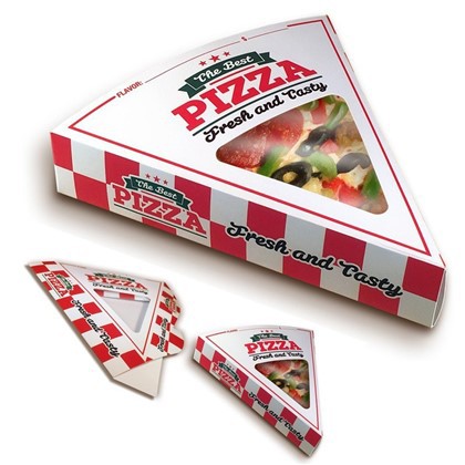 Einwegverpackung einzelne Einzeldreiecksscheiben Pizza Box